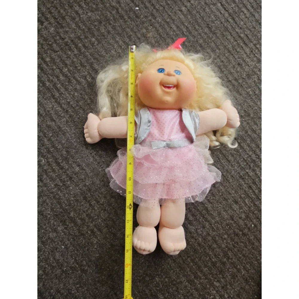 Cabbage Patch Kids Doll Long Blonde Curly Hair Blue Eyes OOA 2015 CPK